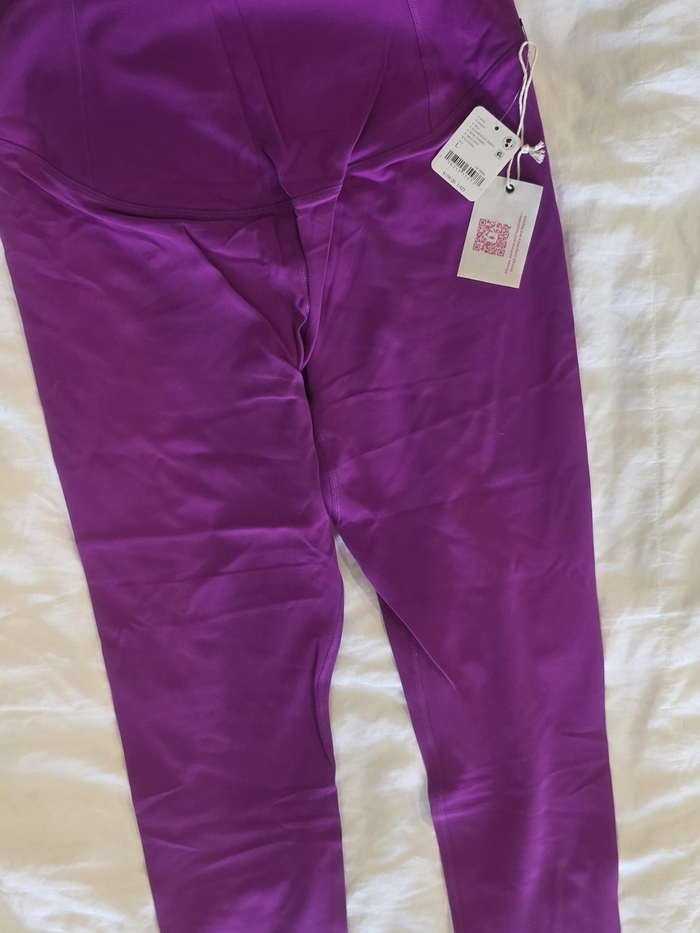Free People  Flourescent Berry Hatch High-Rise Leggings